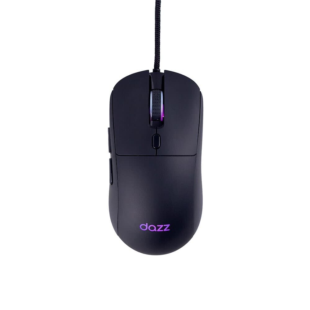 Mouse Gamer DAZZ GMO3000, RGB. 12800 DPI Instant-A825C, 6 Botões, 1000HZ, Preto - 62000181 Mouse Gamer DAZZ GMO3000, RGB. 12800 DPI Instant-A825C, 6 Botões, 1000HZ, Preto - 62000181