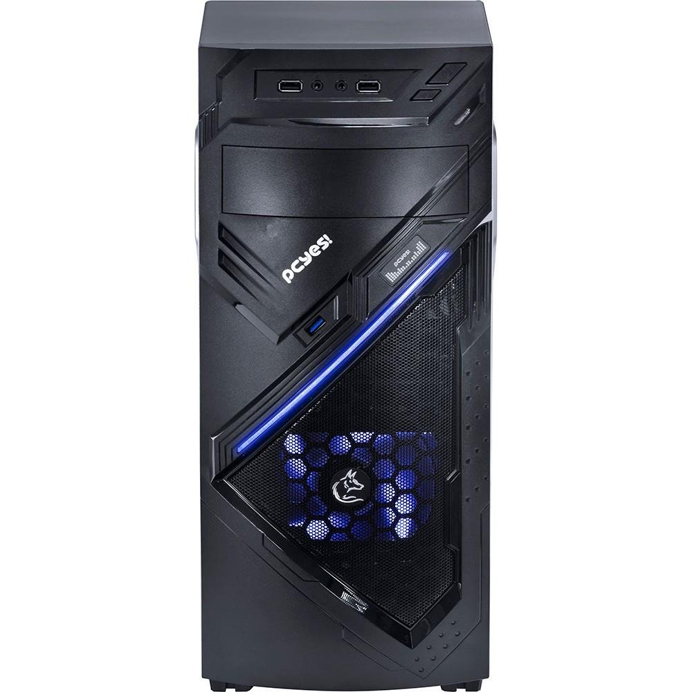 Gabinete Gamer PCYES mid-tower Chacal Azul com 2 fans LED Azul Lateral em acrílico – CHACALPTOAZ2FCA Gabinete Gamer PCYES mid-tower Chacal Azul com 2 fans LED Azul Lateral em acrílico – CHACALPTOAZ2FCA