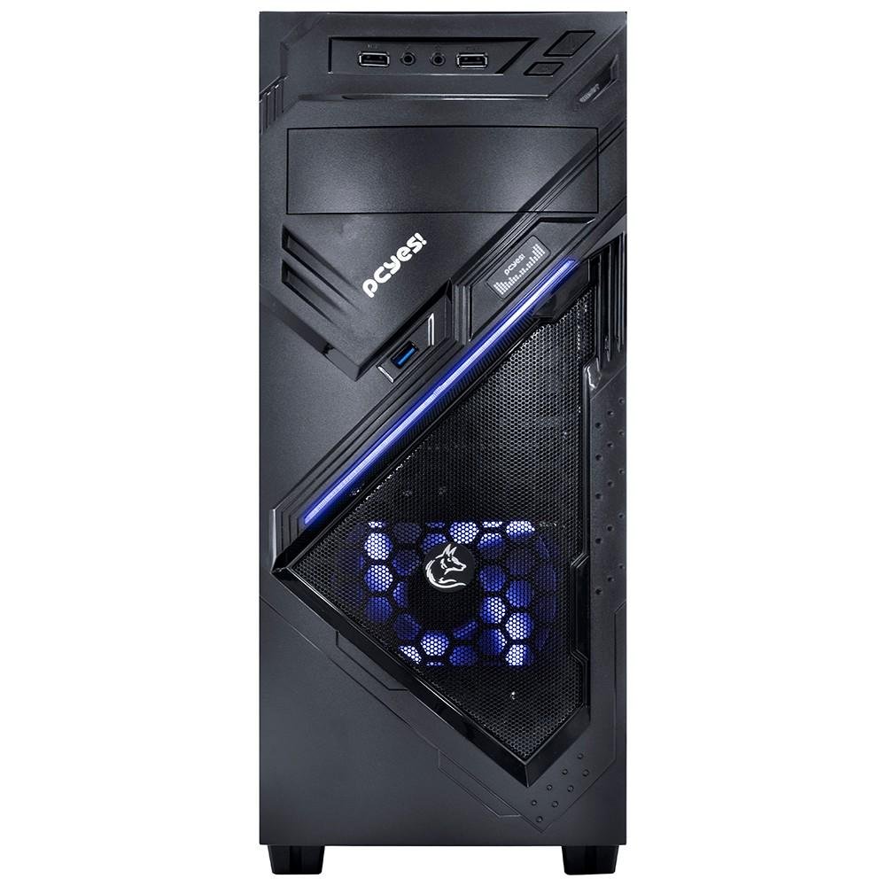 Gabinete Gamer PCYES mid-tower Chacal Azul com 2 fans LED Azul Lateral em acrílico – CHACALPTOAZ2FCA Gabinete Gamer PCYES mid-tower Chacal Azul com 2 fans LED Azul Lateral em acrílico – CHACALPTOAZ2FCA