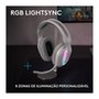 Headset Gamer Sem Fio Logitech G522 LIGHTSPEED LIGHTSYNC, RGB, Conectividade Tripla LIGHTSPEED, Bluetooth e com Fio USB, Branco - 981-001549