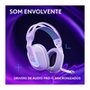 Headset Gamer Sem Fio Logitech G522 LIGHTSPEED LIGHTSYNC, RGB, Conectividade Tripla LIGHTSPEED, Bluetooth e com Fio USB, Branco - 981-001549
