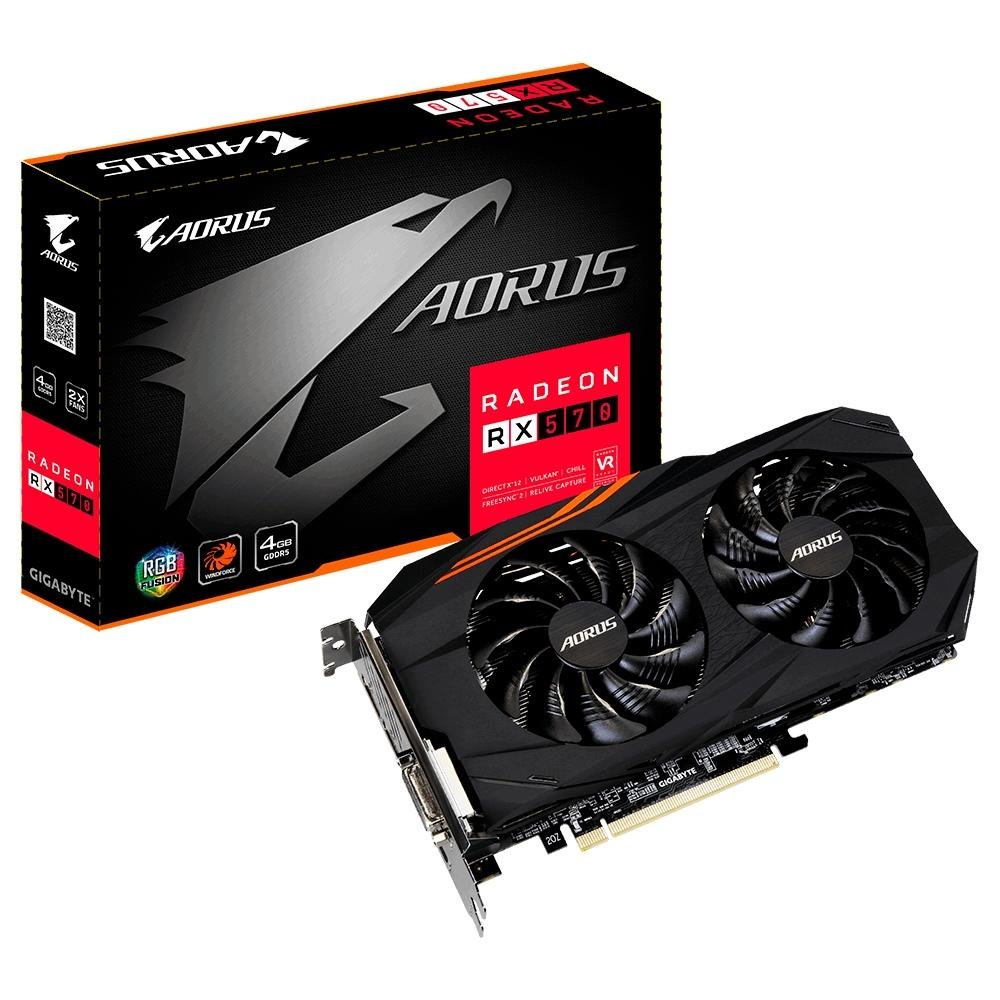 Gigabyte Ati Radeon Rx570 Placa De Vídeo Gigabyte AMD Radeon RX