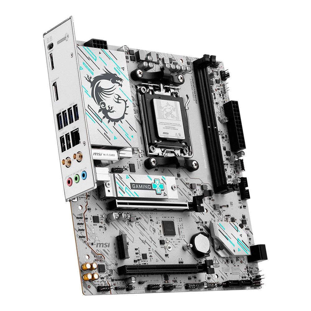 Placa Mãe MSI B840M GAMING WIFI6E, AMD AM5, DDR5, Bluetooth, Branco - B840M GAMING WIFI6E - view 5