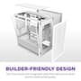 Gabinete Gamer NZXT H3 Flow, Mid Tower, micro-ATX, Lateral em Vidro, Branco CC-H31FW-01