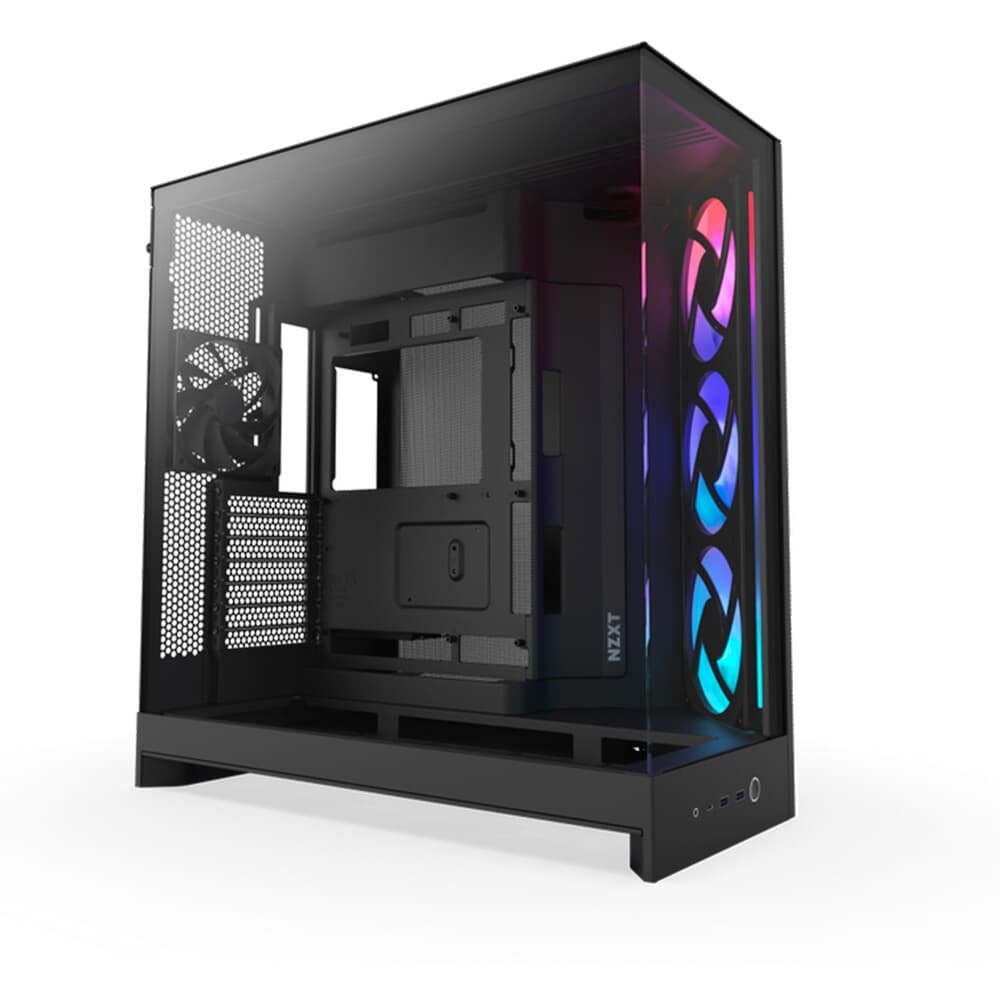 Gabinete Gamer NZXT H9 Flow RGB (2025) Dual-Chamber, Mid Tower, ATX, Lateral em Vidro, Preto - CM-H92FB-R1