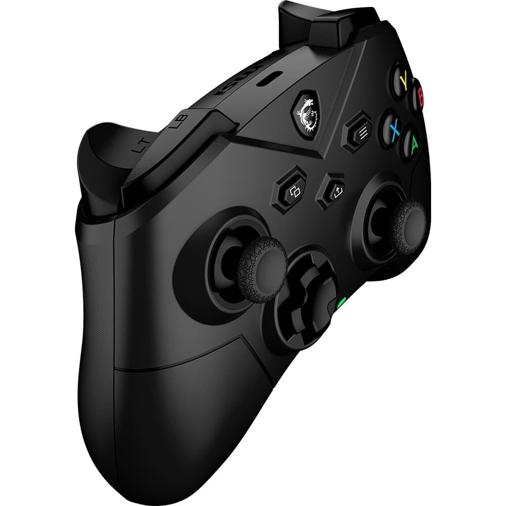 Controle Gamer Sem Fio MSI Force GC300 Wireless, 2.4GHz, Bluetooth, USB2.0 Tipo-C, PC e Android, Preto - FORCEGC300W - view 3