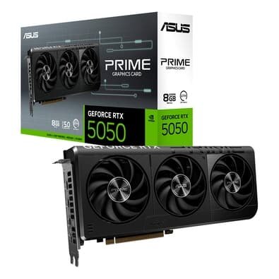  Asus PRIME RTX 5050 OC 8G NVIDIA GeForce, 8GB, GDDR6, 128-bit, OpenGL 4.6, DLSS 4, Ray Tracing - 90YV0N70-M0NA00