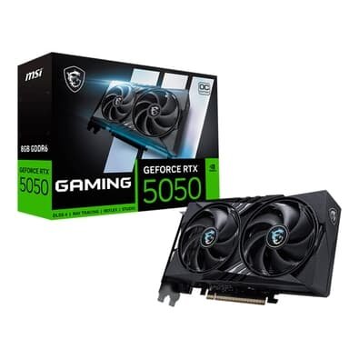  MSI GeForce RTX 5050 8G GAMING OC NVIDIA GeForce, 8GB GDDR6, 128 bits, 2647 MHz, DLSS 4, Ray Tracing - G5050-8GC
