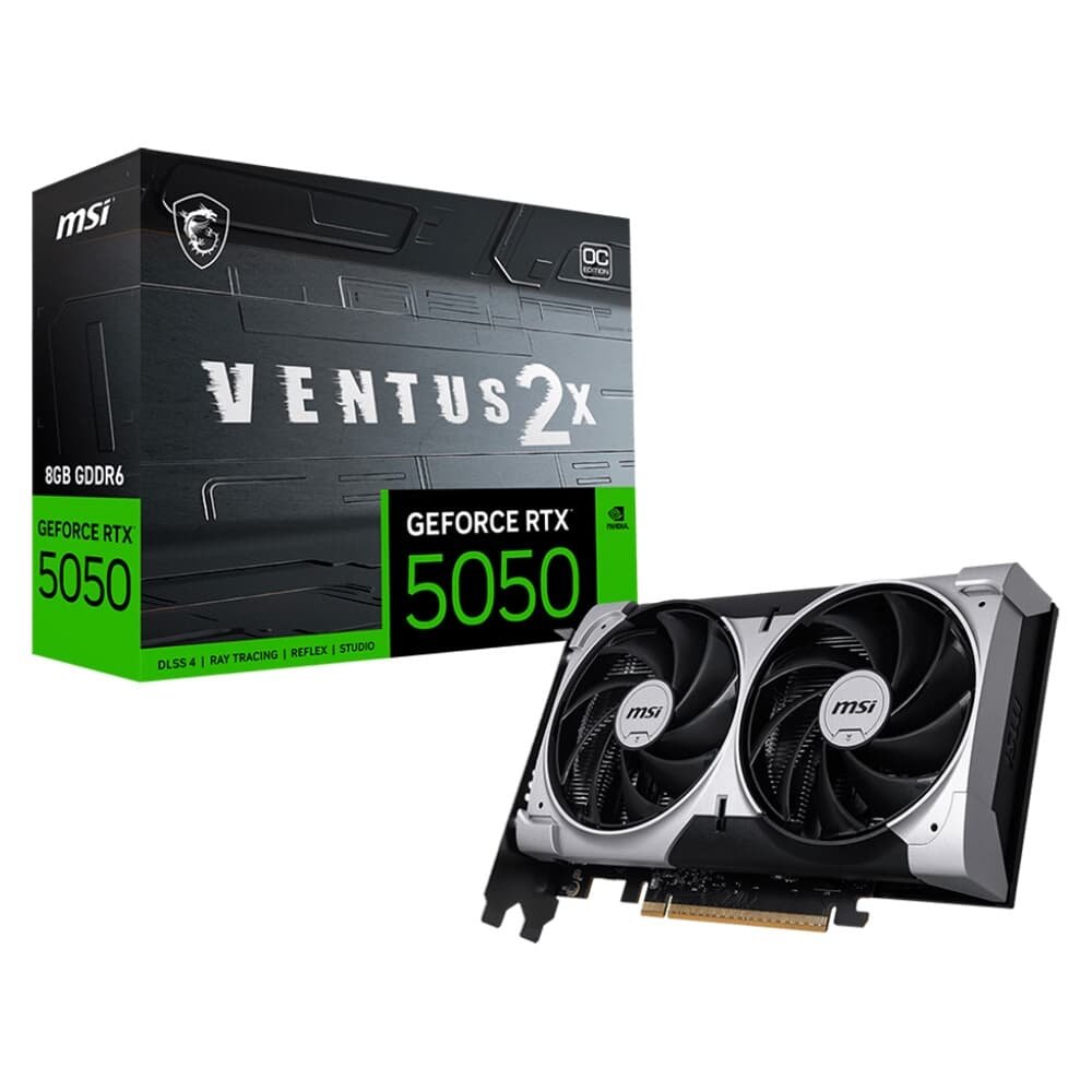 グラフィックボード・グラボ・ビデオカード MSI GeForce RTX 5050 8G VENTUS 2X OC Placa de Vídeo MSI RTX 5050 8G VENTUS 2X OC | KaBu