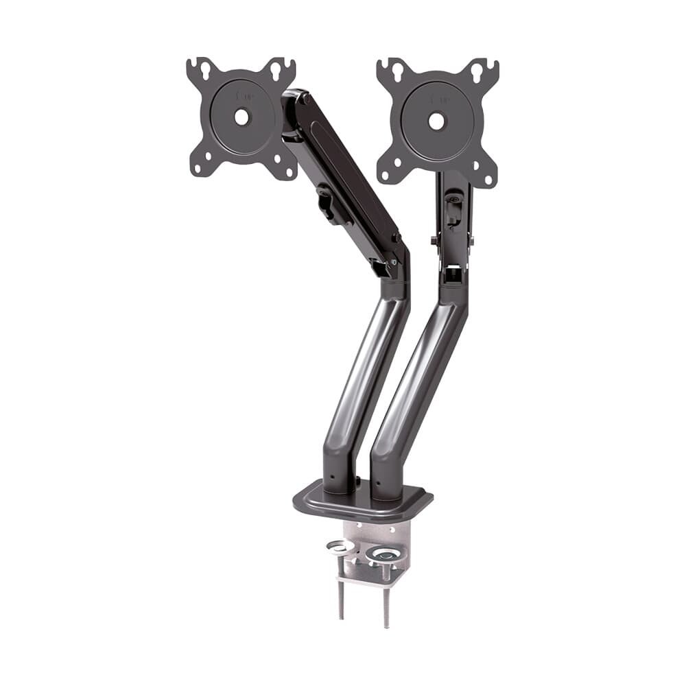 Suporte para 2 Monitores 17 a 32 PIX, Braço Mecânico, Ajustável, Morsa, Preto - PX-25 - view 2