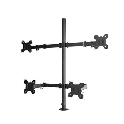 Suporte de Mesa Articulado para 4 Monitores de 10" a 32" PIX, Ajuste de Altura, Inclinação e Rotação, VESA - PX-200M