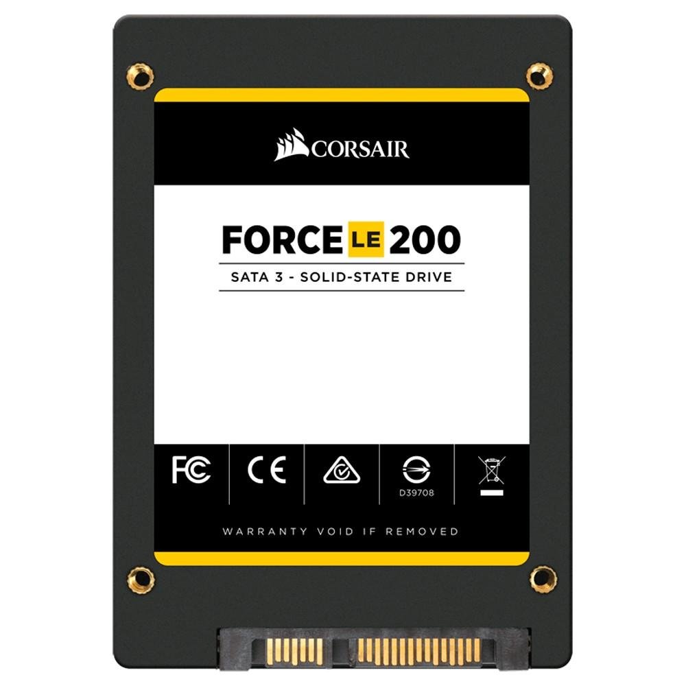 Imagem 2 de 3 do produto SSD Corsair Force Series LE200, 120GB, SATA, Leitura 550MB/s, Gravação 500MB/s - CSSD-F120GBLE200C