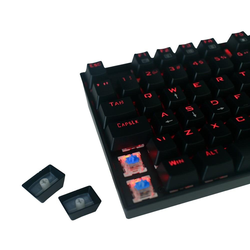 Teclado Mecânico Gamer Redragon Kumara, Anti-Ghosting, LED Vermelho, Switch Outemu Blue, ABNT2, Preto - K552-2 (PT-BLUE) Teclado Mecânico Gamer Redragon Kumara, Anti-Ghosting, LED Vermelho, Switch Outemu Blue, ABNT2, Preto - K552-2 (PT-BLUE)