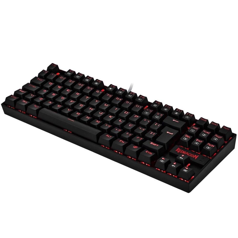 Teclado Mecânico Gamer Redragon Kumara, Anti-Ghosting, LED Vermelho, Switch Outemu Blue, ABNT2, Preto - K552-2 (PT-BLUE) Teclado Mecânico Gamer Redragon Kumara, Anti-Ghosting, LED Vermelho, Switch Outemu Blue, ABNT2, Preto - K552-2 (PT-BLUE)