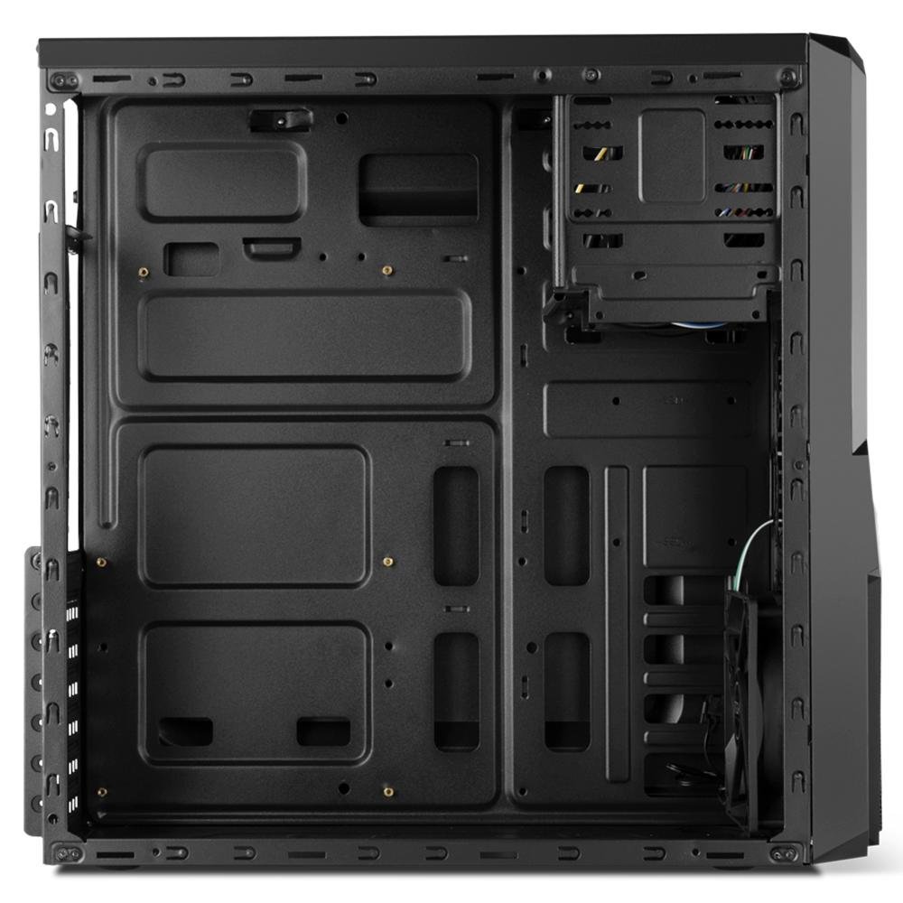 Gabinete NOX PAX Midtower, LED Verde, 1 FAN Incluso - NXPAXG | KaBuM!