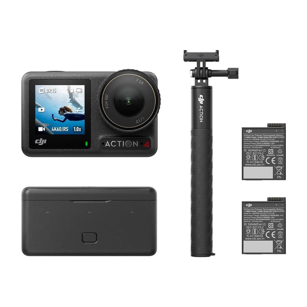 Câmera DJI Osmo Action 4 Adventure Combo BR, 4K, Preto - DJI208 - view 3
