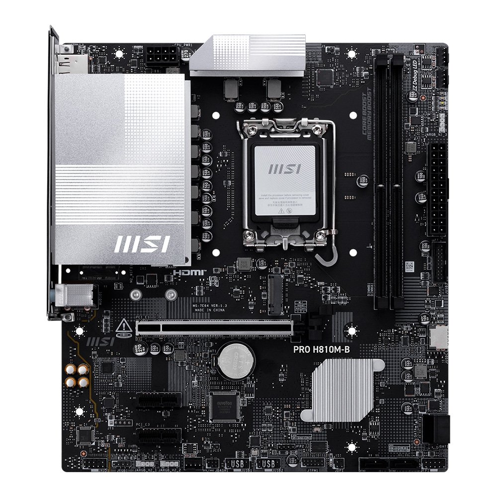 Placa Mãe MSI PRO H810M-B, Intel, DDR5, mATX, Preto - PRO H810M-B 4