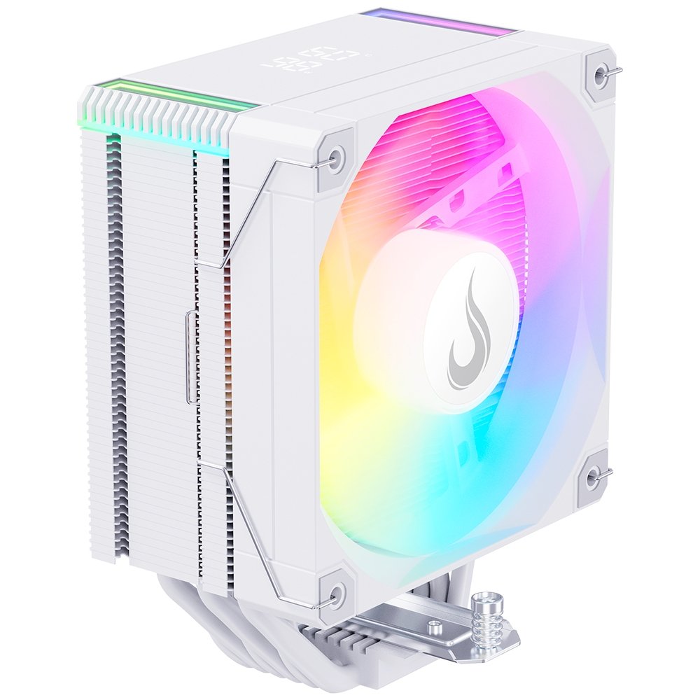 Imagem 3 de 8 do produto Air Cooler Gamer Rise Mode Temp 6 White, ARGB, AMD e Intel, 120mm, Branco - RM-ACT6-ARGB-W