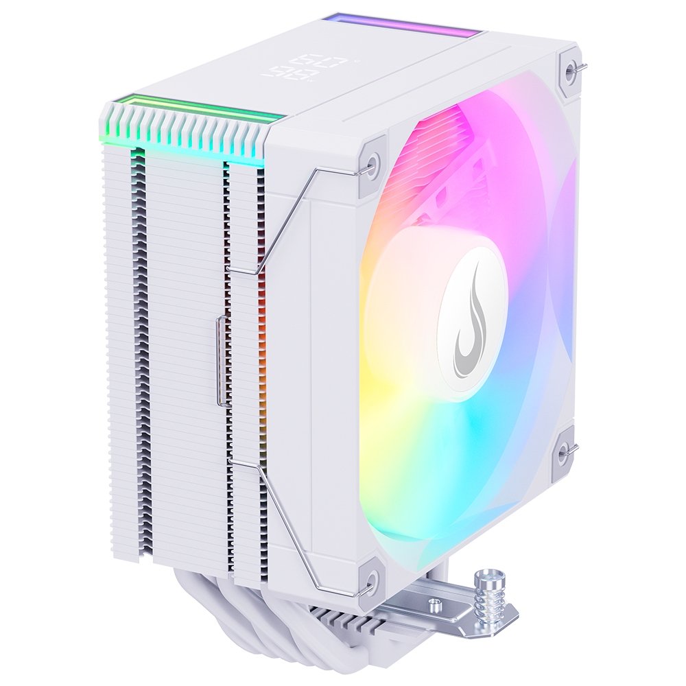 Imagem 6 de 8 do produto Air Cooler Gamer Rise Mode Temp 6 White, ARGB, AMD e Intel, 120mm, Branco - RM-ACT6-ARGB-W