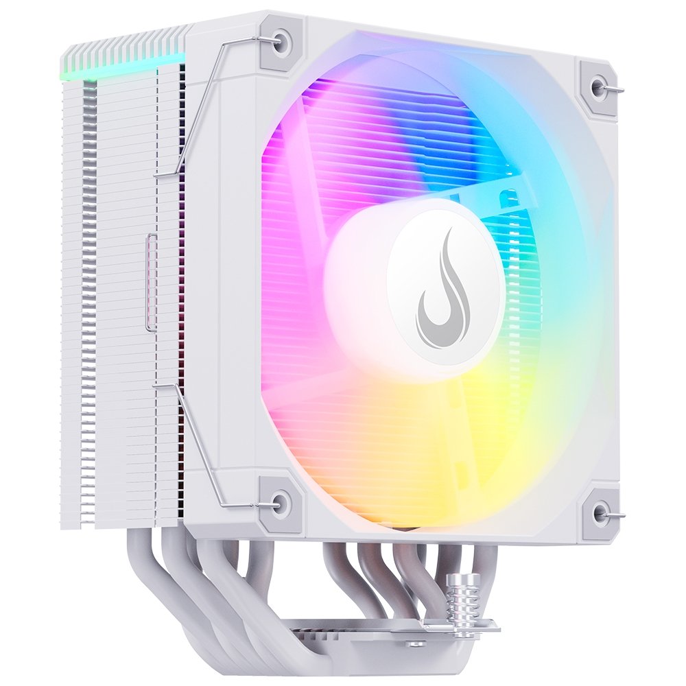 Imagem 4 de 8 do produto Air Cooler Gamer Rise Mode Temp 6 White, ARGB, AMD e Intel, 120mm, Branco - RM-ACT6-ARGB-W