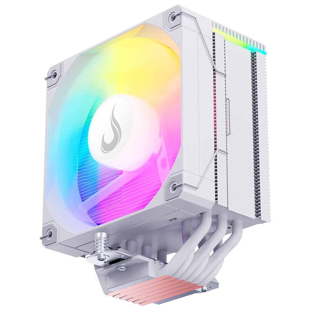 Imagem 7 de 8 do produto Air Cooler Gamer Rise Mode Temp 6 White, ARGB, AMD e Intel, 120mm, Branco - RM-ACT6-ARGB-W