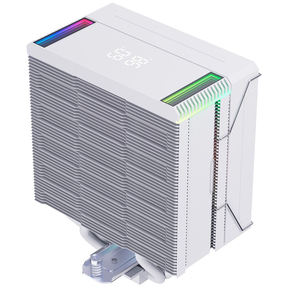 Imagem 8 de 8 do produto Air Cooler Gamer Rise Mode Temp 6 White, ARGB, AMD e Intel, 120mm, Branco - RM-ACT6-ARGB-W