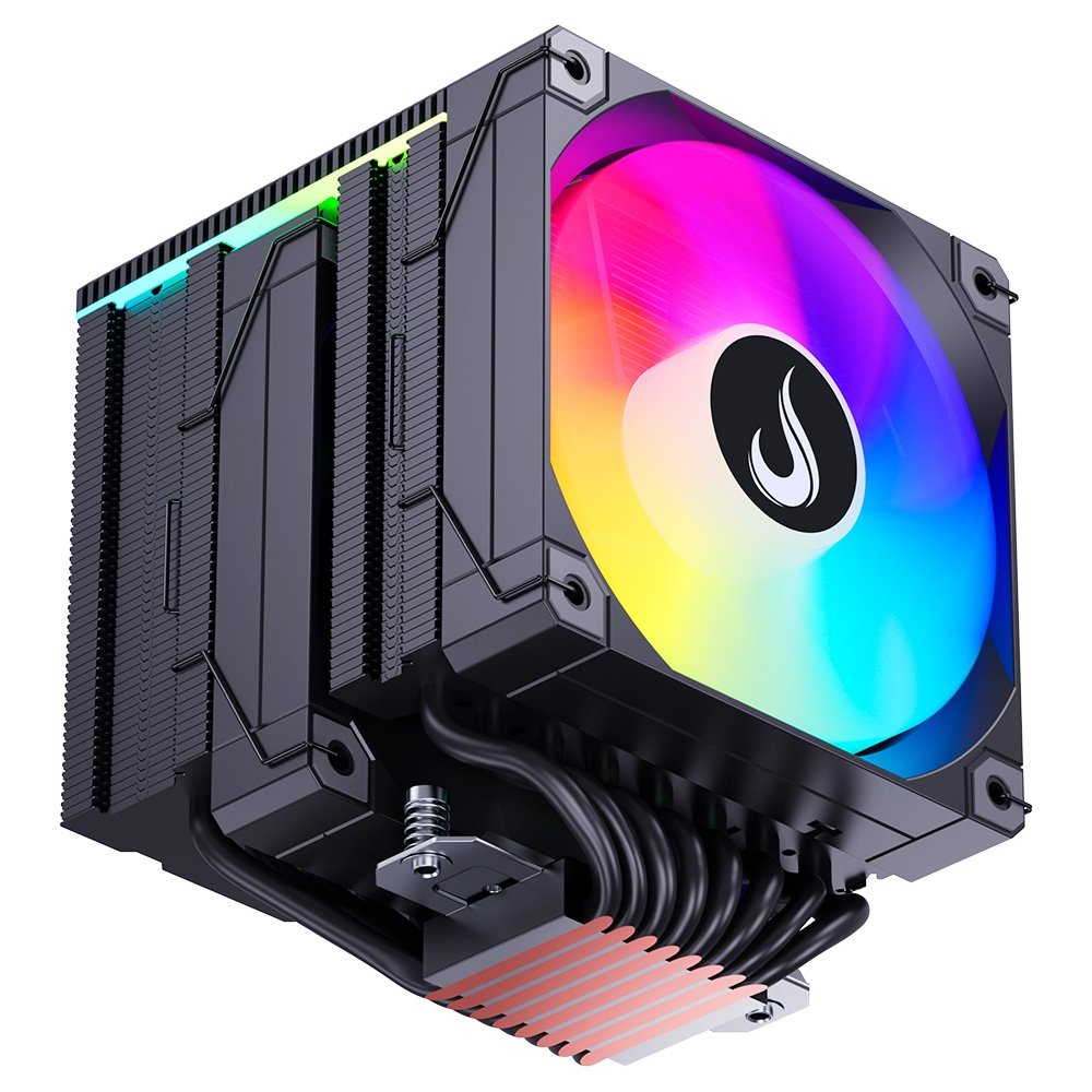 Imagem 3 de 6 do produto Air Cooler Gamer Rise Mode Temp 6 Pro Black, ARGB, AMD e Intel, 120mm, Preto - RM-ACT6P-ARGB-B