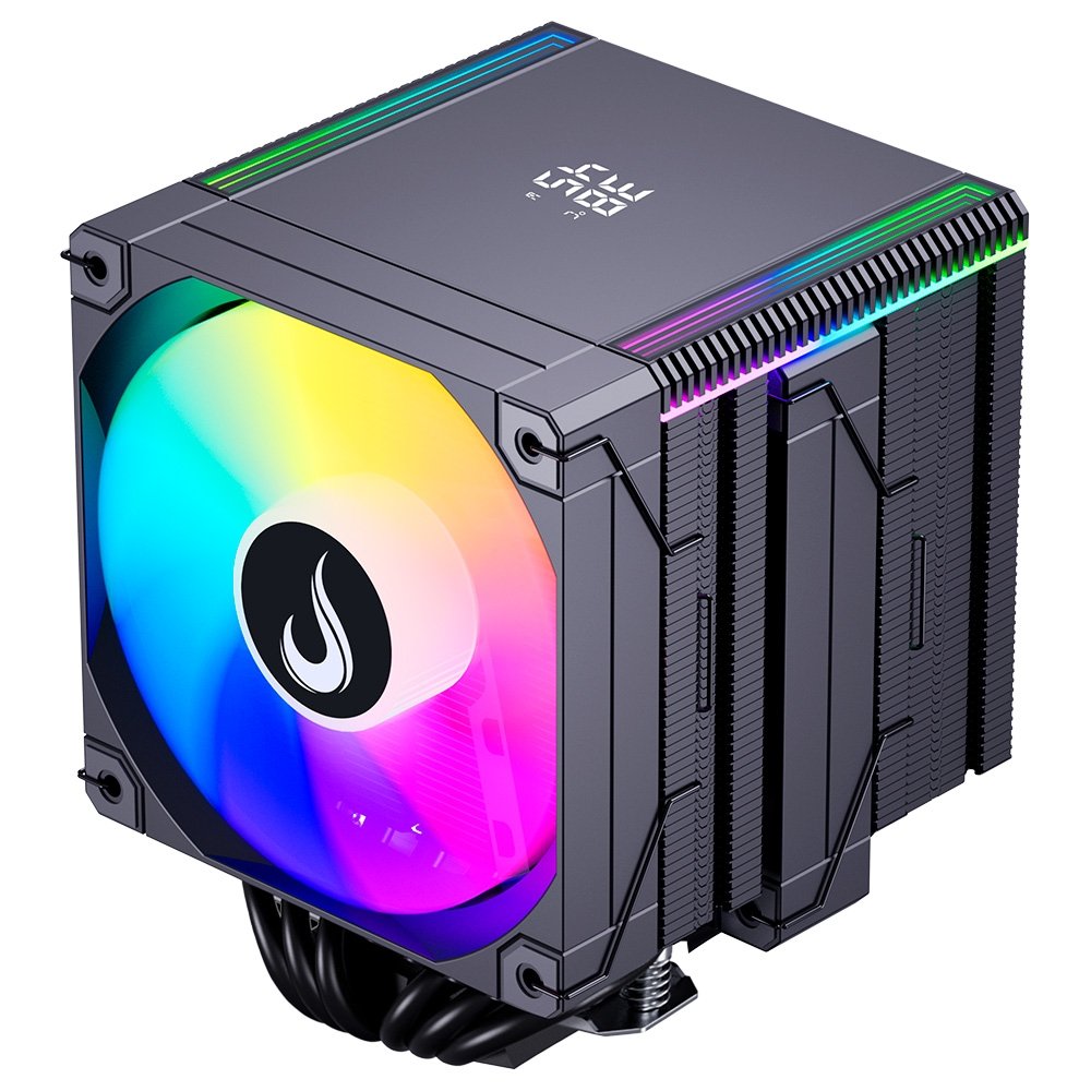 Imagem 5 de 6 do produto Air Cooler Gamer Rise Mode Temp 6 Pro Black, ARGB, AMD e Intel, 120mm, Preto - RM-ACT6P-ARGB-B