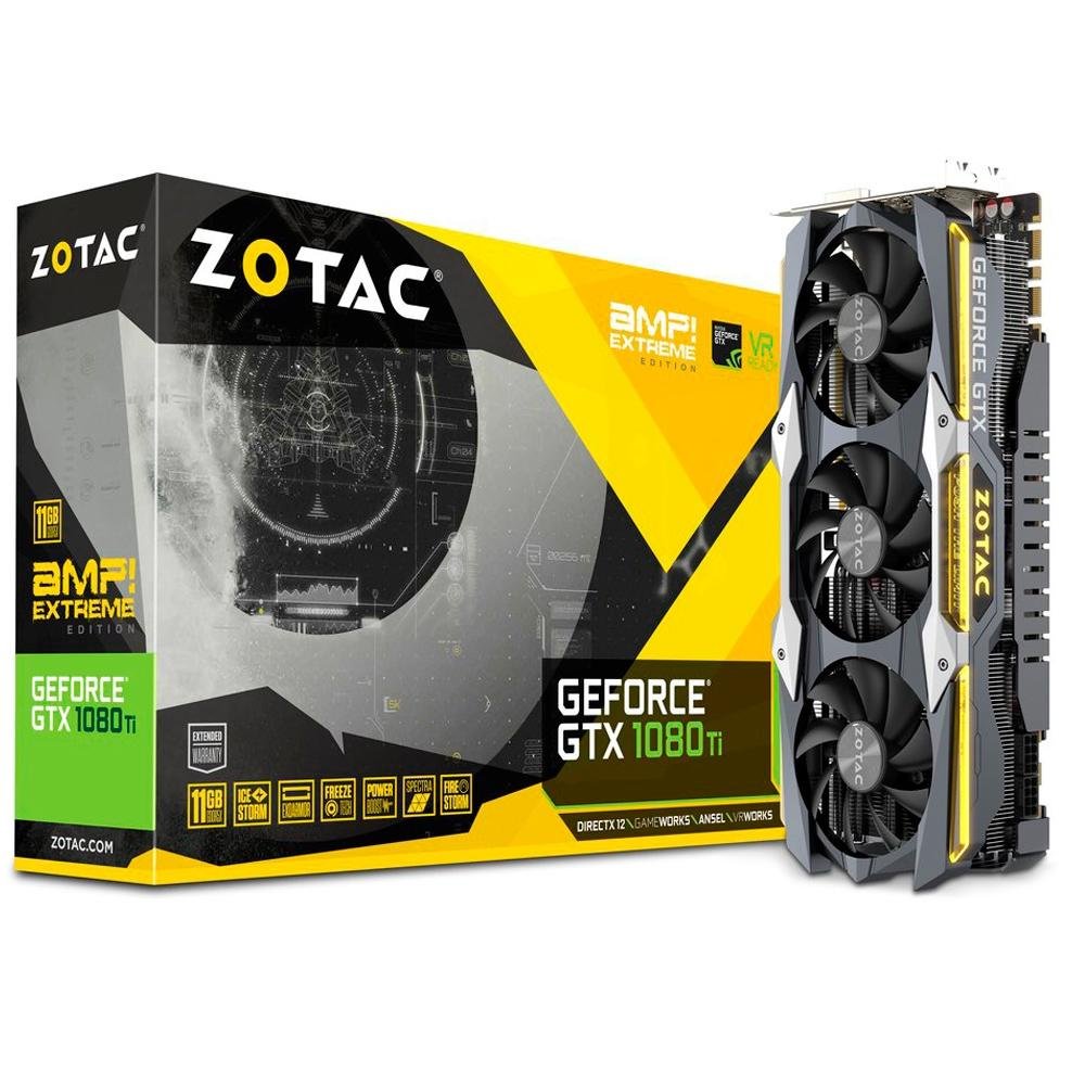 その他 Plait GeForce GTX 1080 Ti game rock11gb Placa de vídeo - NVIDIA GeForce GTX 1080 TI (11GB / PCI-E