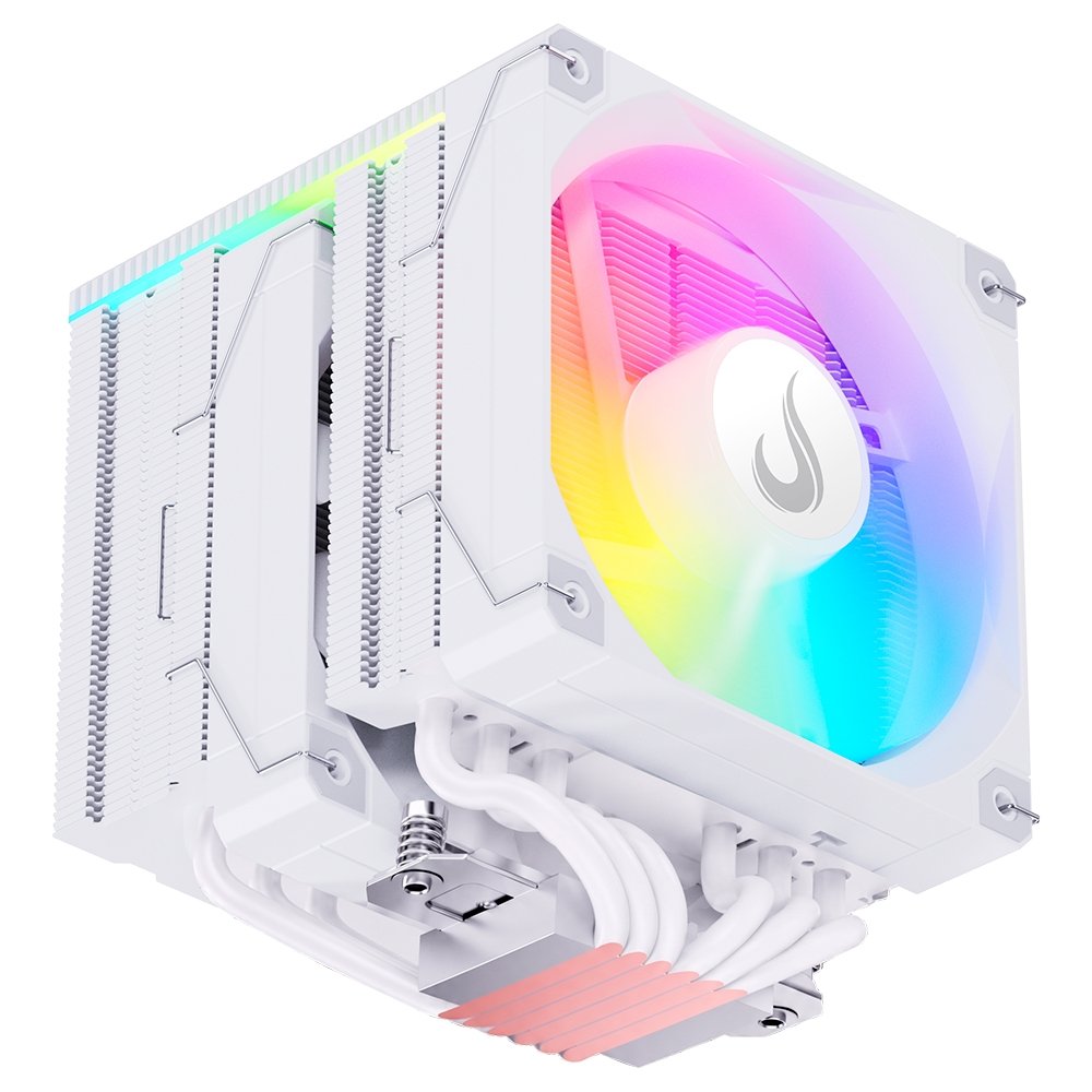 Air Cooler Gamer Rise Mode Temp 6 Pro White, ARGB, AMD e Intel, 120mm, Branco - RM-ACT6P-ARGB-W 9