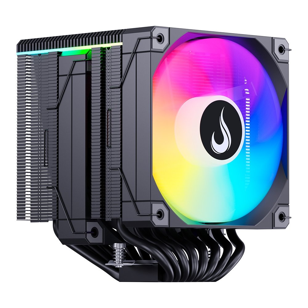 Air Cooler Gamer Rise Mode Temp 8 Black, ARGB, AMD e Intel, 120mm, Preto - RM-ACT8-ARGB-B 10