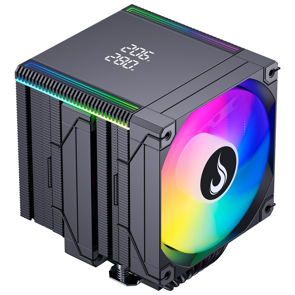 Air Cooler Gamer Rise Mode Temp 8 Black, ARGB, AMD e Intel, 120mm, Preto - RM-ACT8-ARGB-B 6