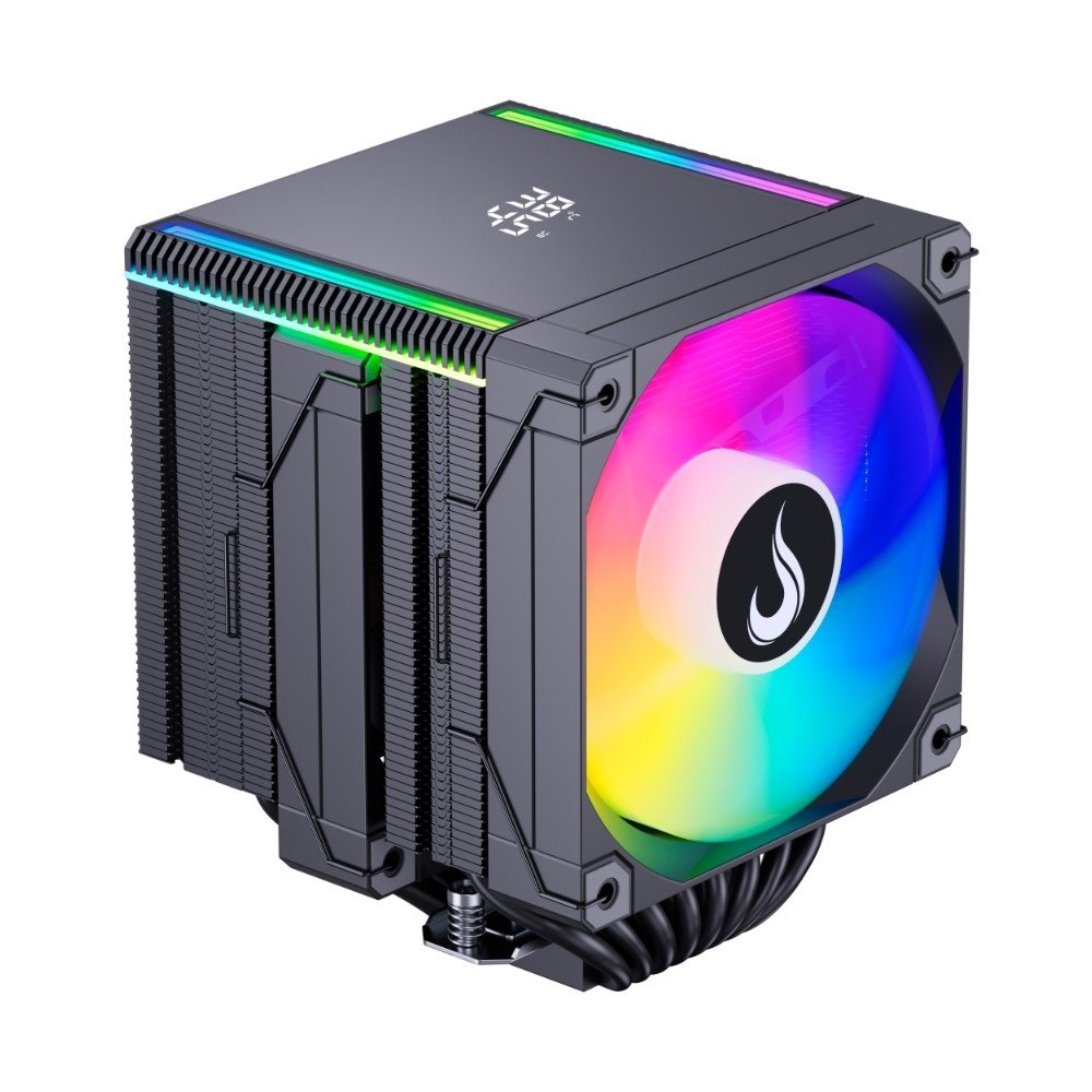 Imagem 4 de 9 do produto Air Cooler Gamer Rise Mode Temp 8 Black, ARGB, AMD e Intel, 120mm, Preto - RM-ACT8-ARGB-B
