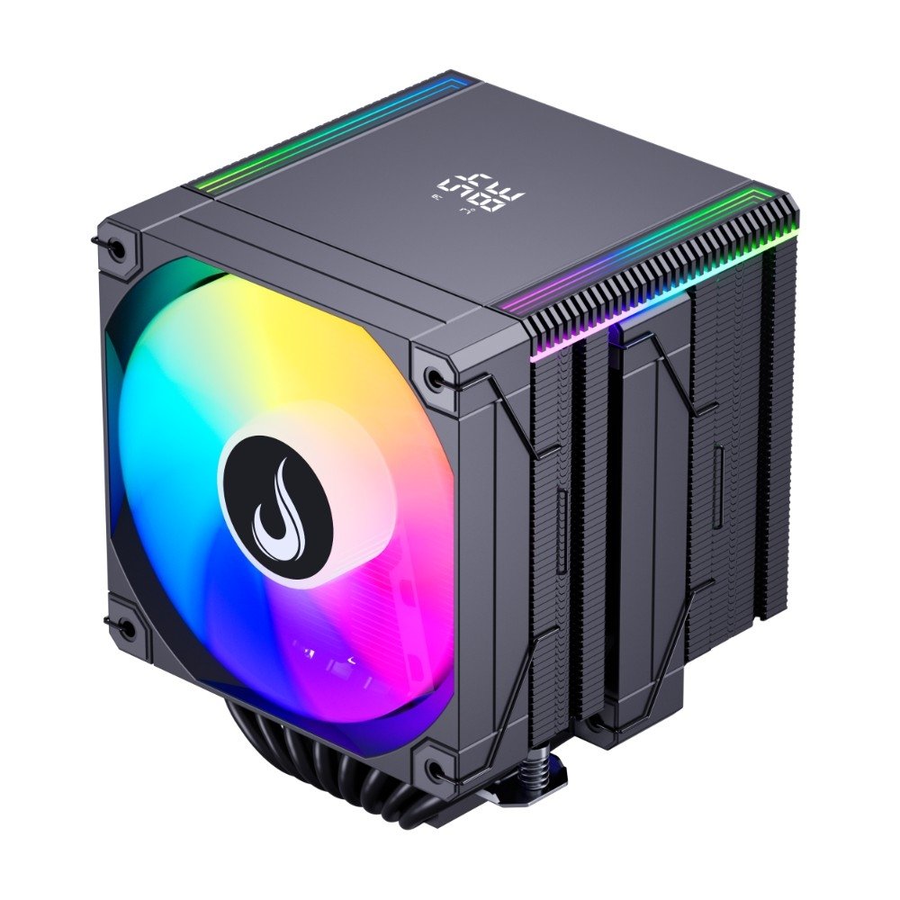 Imagem 5 de 9 do produto Air Cooler Gamer Rise Mode Temp 8 Black, ARGB, AMD e Intel, 120mm, Preto - RM-ACT8-ARGB-B