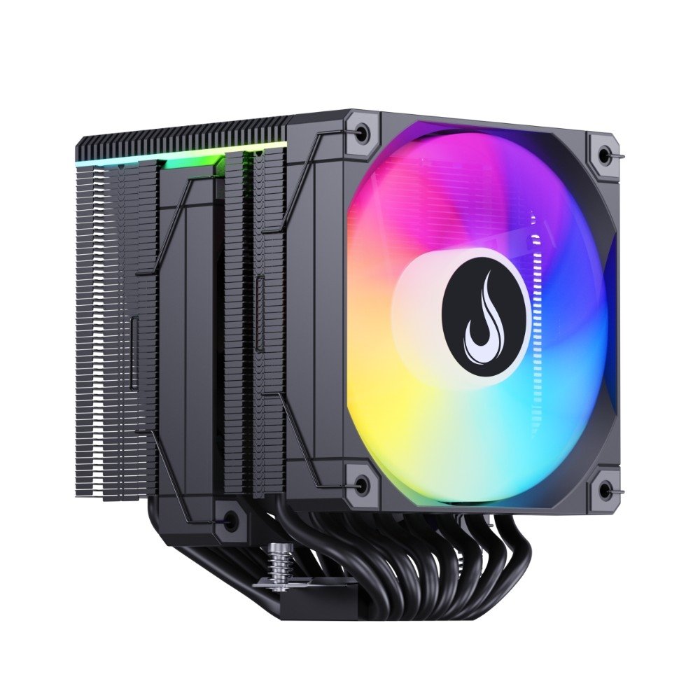 Imagem 7 de 9 do produto Air Cooler Gamer Rise Mode Temp 8 Black, ARGB, AMD e Intel, 120mm, Preto - RM-ACT8-ARGB-B