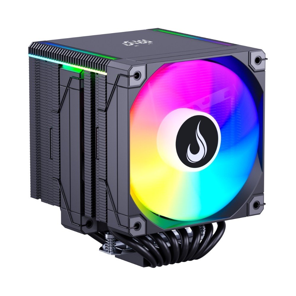 Imagem 8 de 9 do produto Air Cooler Gamer Rise Mode Temp 8 Black, ARGB, AMD e Intel, 120mm, Preto - RM-ACT8-ARGB-B