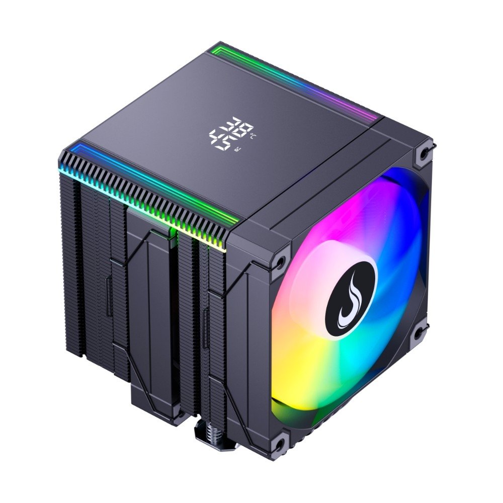 Imagem 9 de 9 do produto Air Cooler Gamer Rise Mode Temp 8 Black, ARGB, AMD e Intel, 120mm, Preto - RM-ACT8-ARGB-B