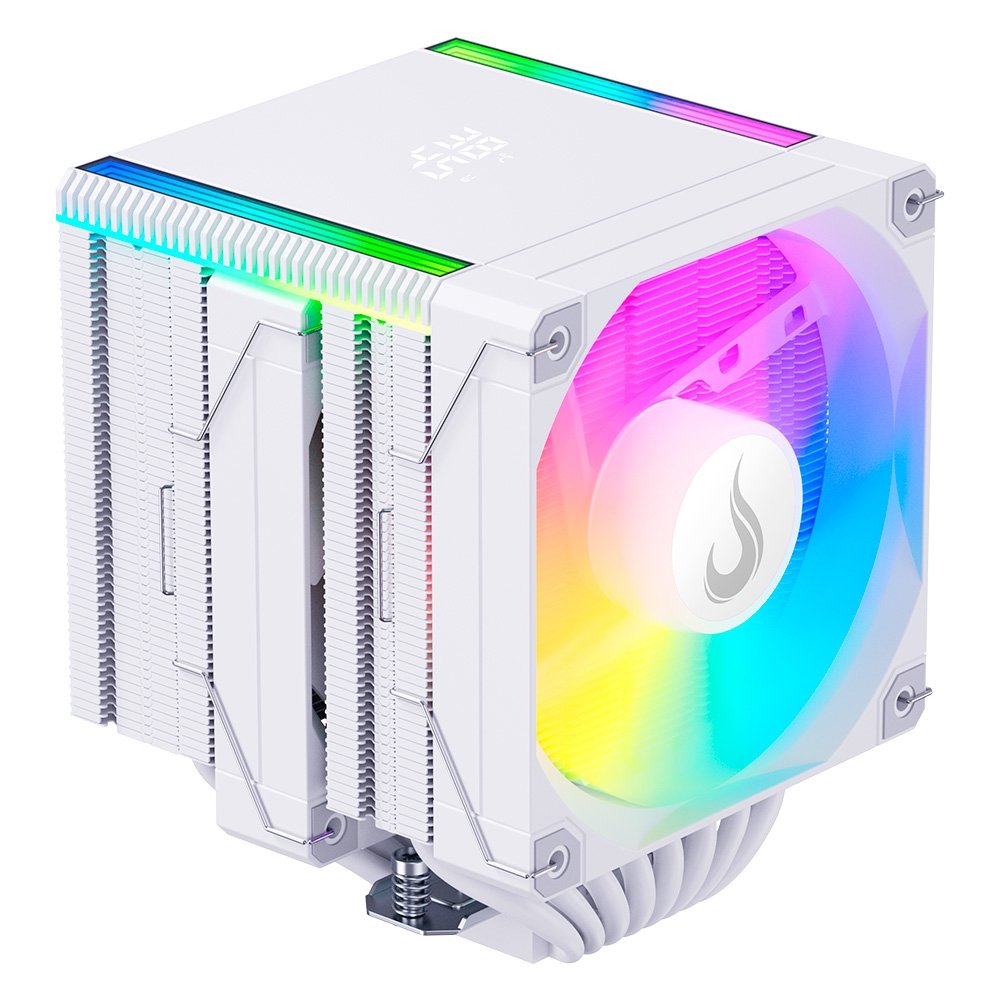 Air Cooler Gamer Rise Mode Temp 8 White, ARGB, AMD e Intel, 120mm, Branco - RM-ACT8-ARGB-W - view 2