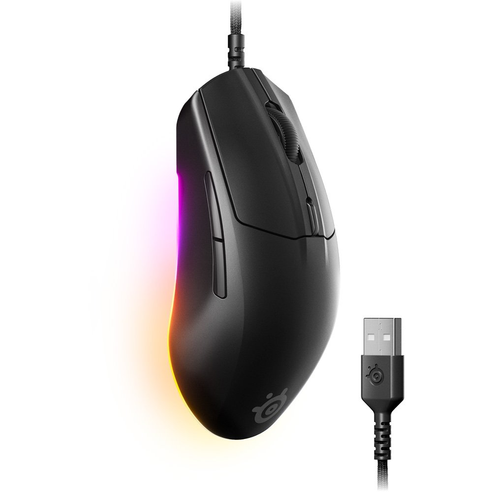 Mouse Gamer ( Balão.info) Gen 2, 8.5K DPI, RGB, Super Mesh Paracord, 60M Clicks, Preto - ( Balão.info - foto 2