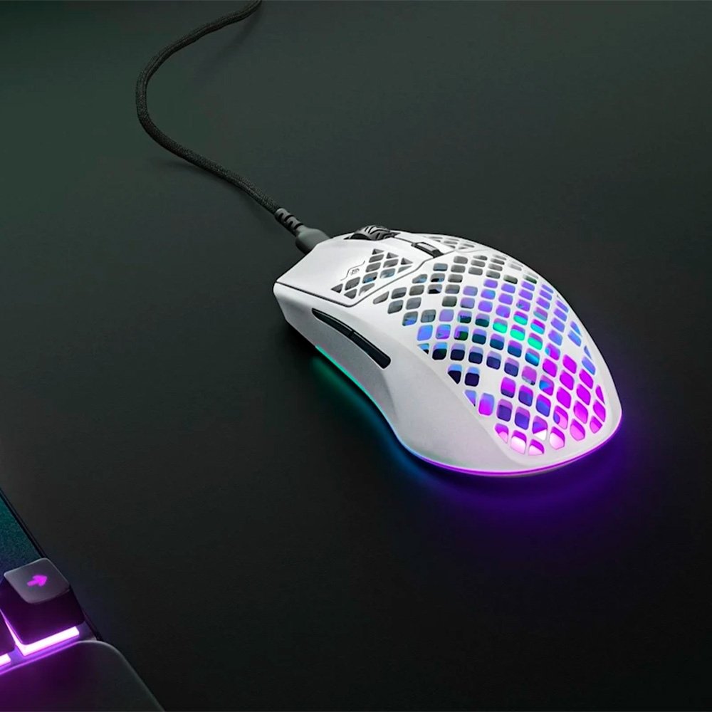 Mouse Gamer Steelseries Rival 3 Gen 2 White, TrueMove Core, RGB, USB tipo-C, Branco - 62703 Mouse Gamer Steelseries Rival 3 Gen 2 White, TrueMove Core, RGB, USB tipo-C, Branco - 62703