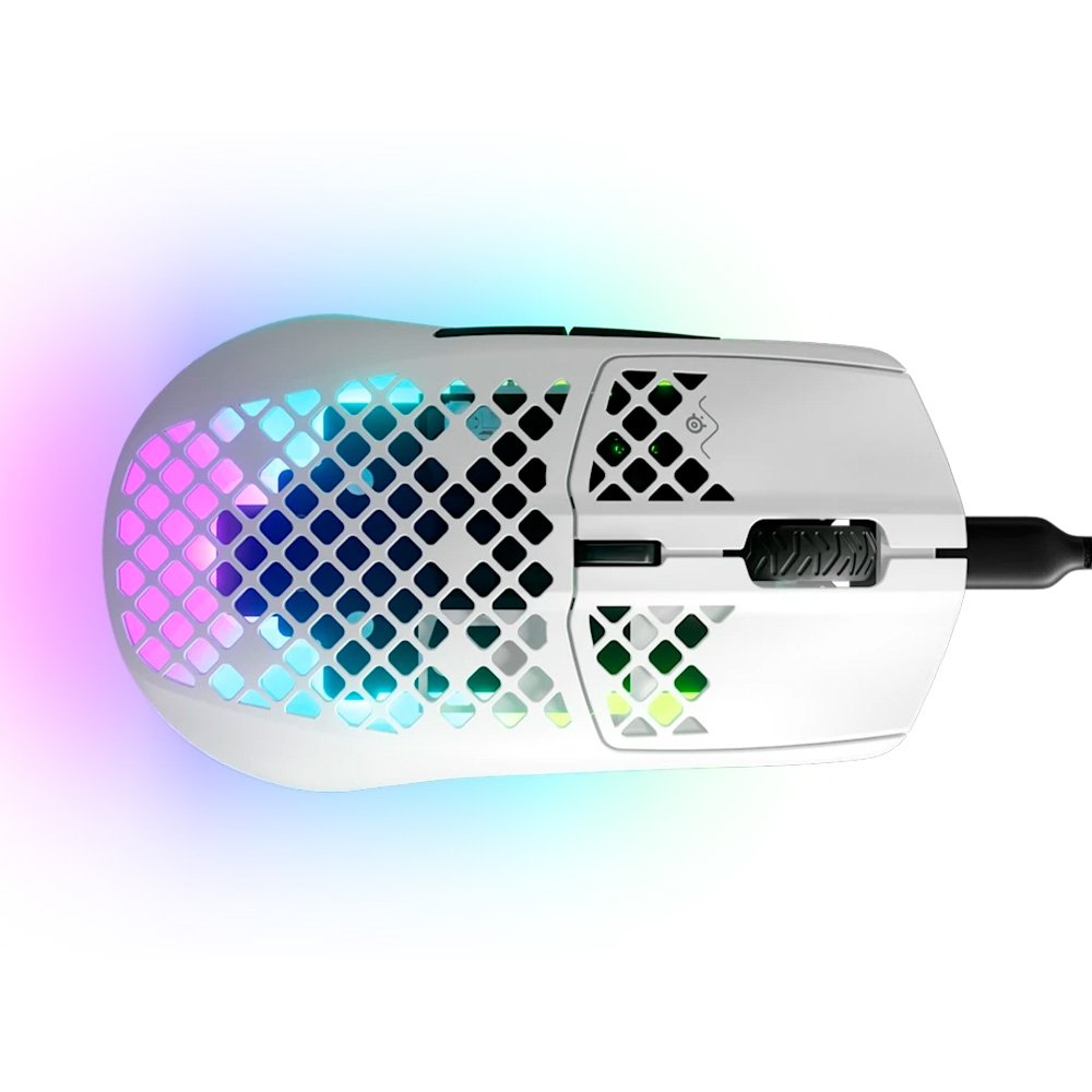 Mouse Gamer Steelseries Rival 3 Gen 2 White, TrueMove Core, RGB, USB tipo-C, Branco - 62703 Mouse Gamer Steelseries Rival 3 Gen 2 White, TrueMove Core, RGB, USB tipo-C, Branco - 62703