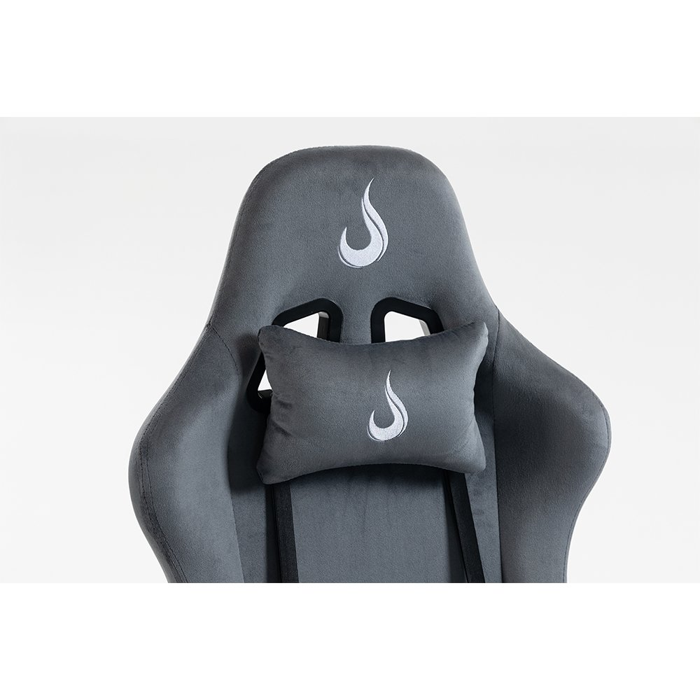 Cadeira Gamer Rise Mode X02, Ângulo Ajustável, Braço 2D, Apoio Para os Pés Retrátil, Cinza Fabric - RM-CG-X02-GR-FBC - view 6