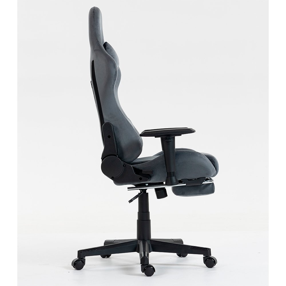 Cadeira Gamer Rise Mode X02, Ângulo Ajustável, Braço 2D, Apoio Para os Pés Retrátil, Cinza Fabric - RM-CG-X02-GR-FBC - view 7