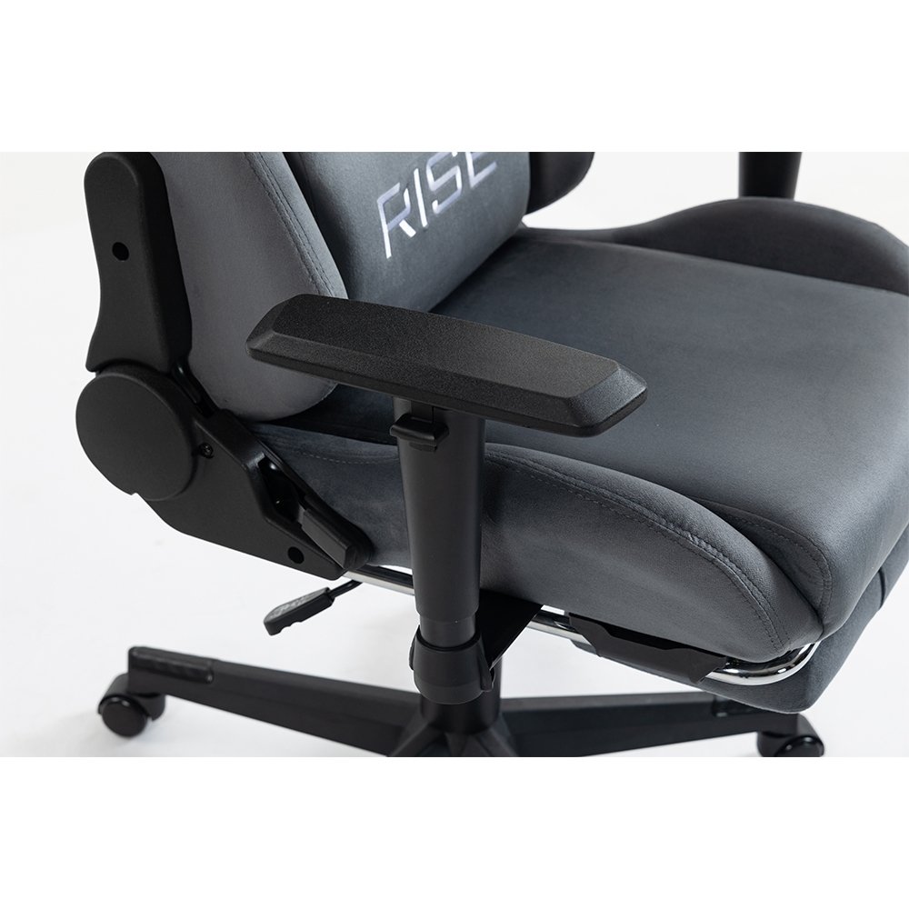 Cadeira Gamer Rise Mode X02, Ângulo Ajustável, Braço 2D, Apoio Para os Pés Retrátil, Cinza Fabric - RM-CG-X02-GR-FBC - view 11