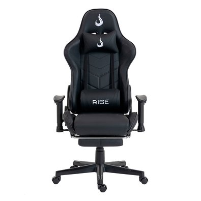 Cadeira Gamer Rise Mode X04, Ângulo Ajustável, Apoio Para os Pés Retrátil, Preto - RM-CG-X04-BK