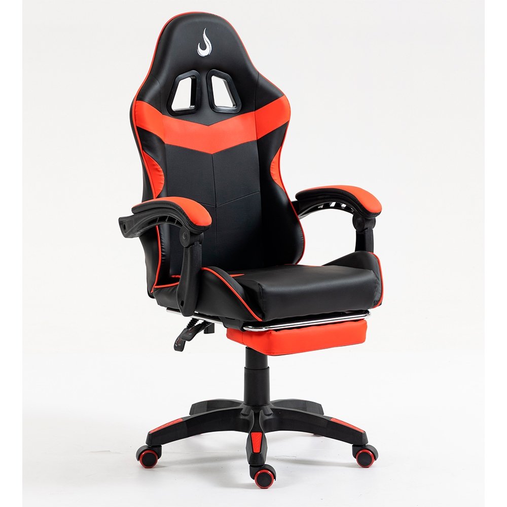 Imagem 16 de 16 do produto Cadeira Gamer Rise Mode X06, Ângulo Ajustável, Apoio Para os Pés Retrátil, Preto e Vermelho - RM-CG-X06-BR