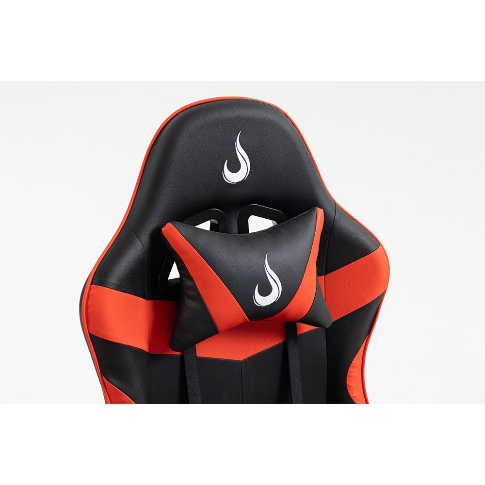 Imagem 7 de 16 do produto Cadeira Gamer Rise Mode X06, Ângulo Ajustável, Apoio Para os Pés Retrátil, Preto e Vermelho - RM-CG-X06-BR