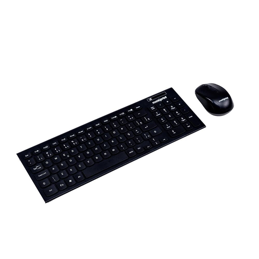 Kit Teclado e Mouse Sem Fio MAXPRINT, Teclas slim, Mouse 1500DPI, Preto - ( Balão.info - foto 3