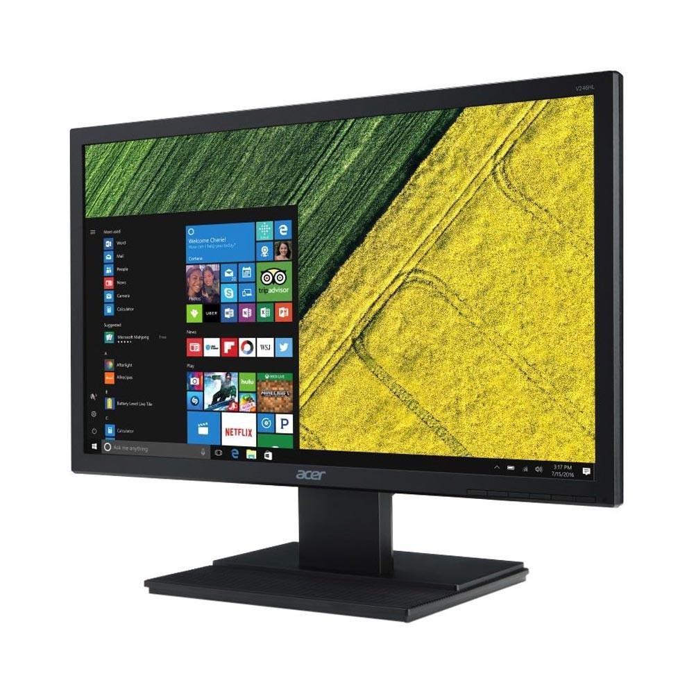 Monitor Acer 23,6" Full HD LED, HDMI e VGA, VESA, Acer ComfyView, Preto - V246 HQL Monitor Acer 23,6" Full HD LED, HDMI e VGA, VESA, Acer ComfyView, Preto - V246 HQL