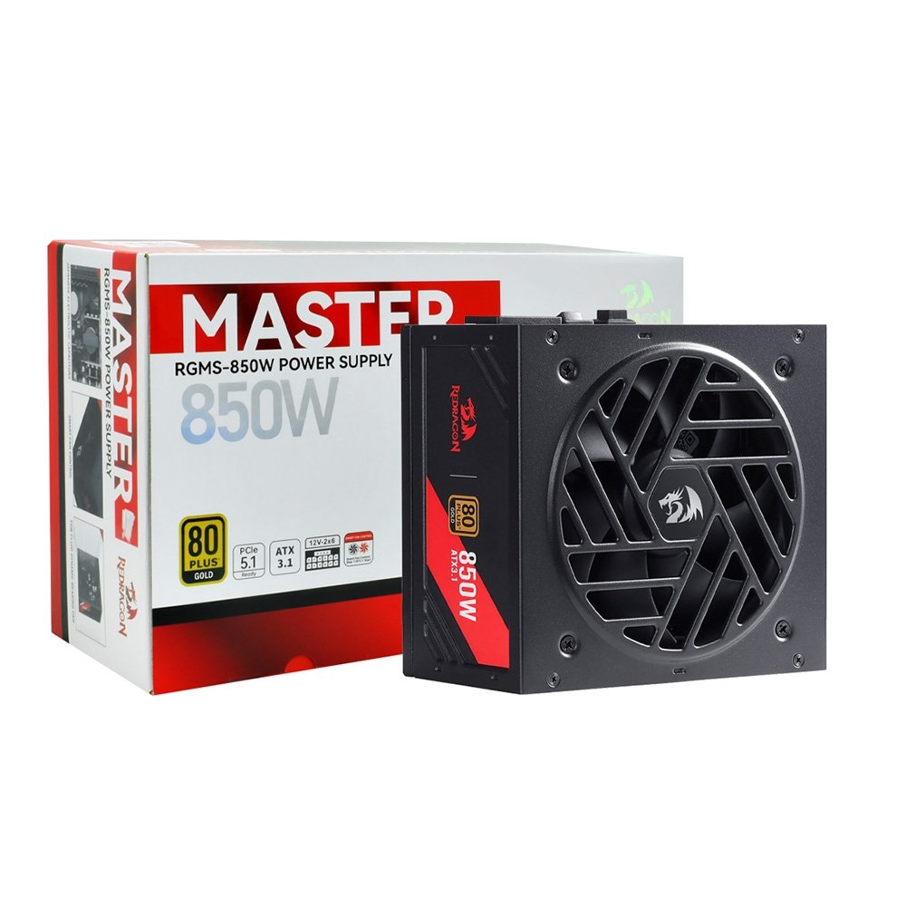 Fonte Gamer Redragon RGMS, 850W Master, 80 Plus, Gold, Preto Gc-ms01 - view 9